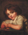 L'enfant a la Pomme - (after) Jean Baptiste Greuze
