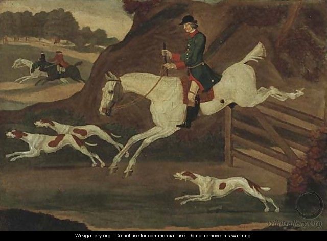 A huntsman jumping a gate - (after) James Seymour