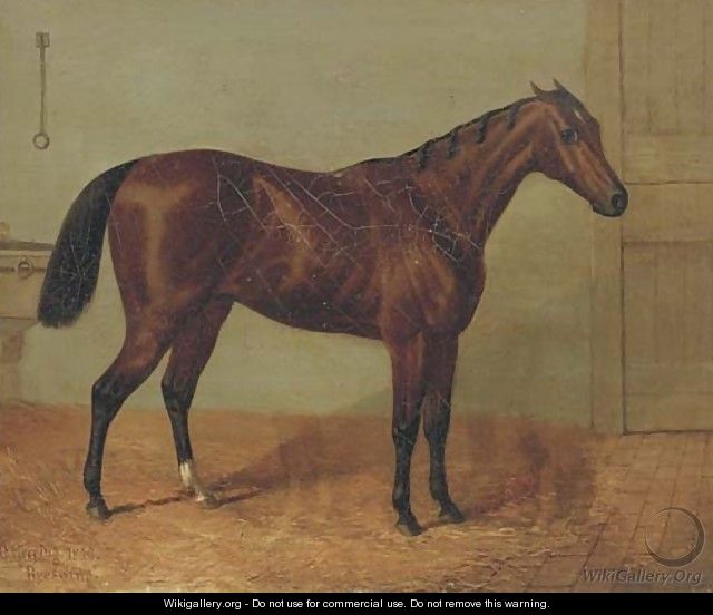 Beeswing, a racehorse in a stable - (after) John Frederick Herring