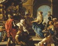 The Queen of Sheba offering gifts to King Solomon - (after) Luca Giordano
