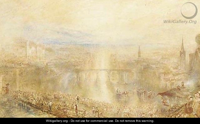 Zurich Fete, early morning - (after) Joseph Mallord William Turner