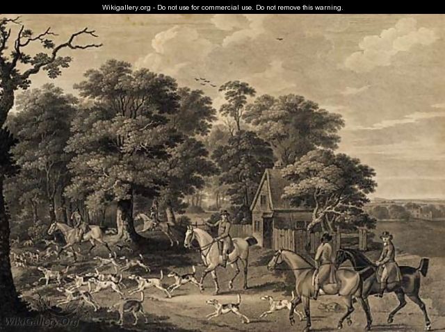 Fox hunting Brushing into cover - John Nost Sartorius