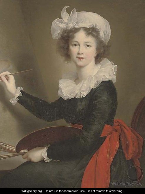 Portrait of the artist - (after) Elisabeth Vigee-Lebrun