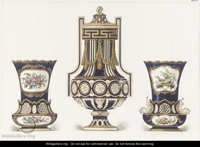 Four Sevres Porcelain Designs - Etienne-Barthelemy Garnier