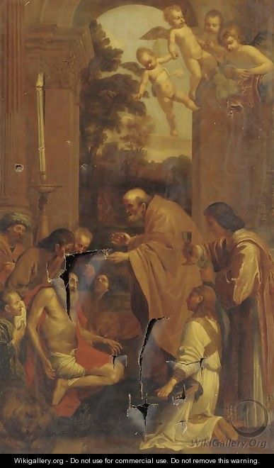 The Last Communion of Saint Jerome - (after) Domenichino (Domenico Zampieri)