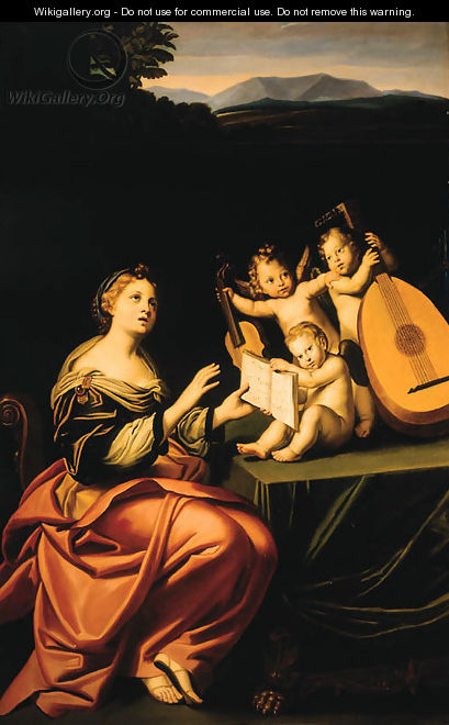 Saint Cecilia - (after) Domenichino (Domenico Zampieri)