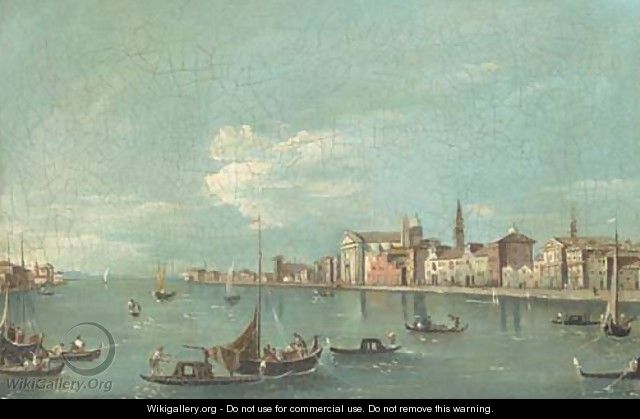 The Giudecca, Venice, with the Zattere - Francesco Guardi