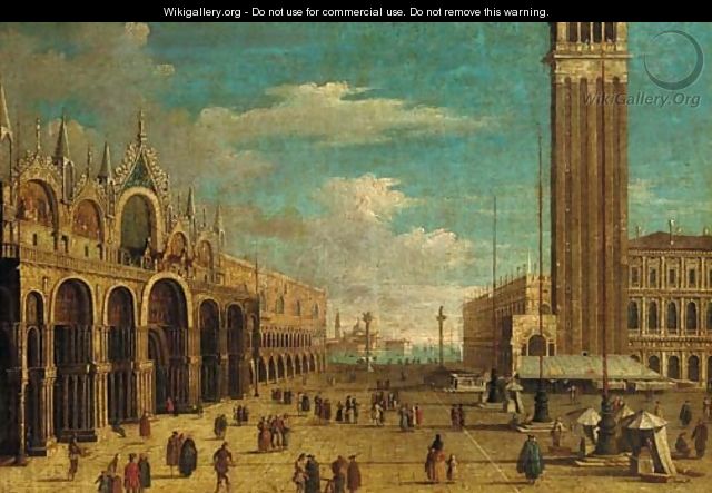 The Piazza San Marco, Venice, looking south - (Giovanni Antonio Canal) Canaletto