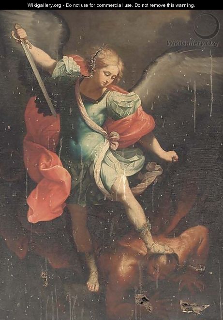 The Archangel Michael - (after) Guido Reni