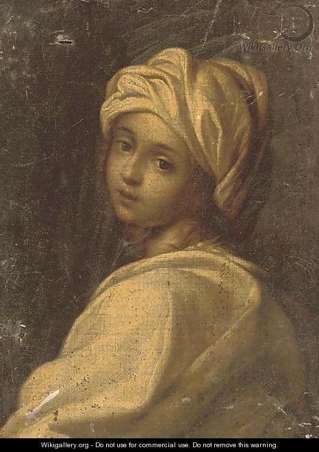 Portrait of a girl said to be Beatrice Cenci - (after) Guido Reni