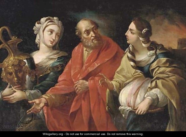 Lot and his Daughters 2 - (after) Guido Reni