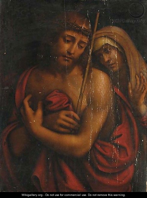 Christ crowned with thorns with the Madonna - Giampietrino