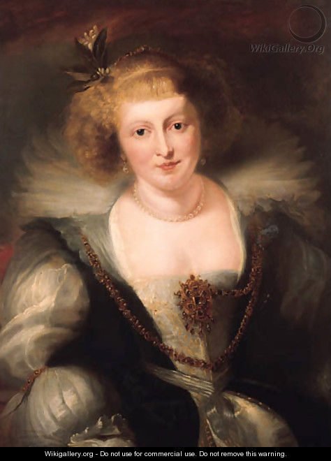 Portrait of Helena Fourment in a richly ornate dress - (after) Rubens, Peter Paul