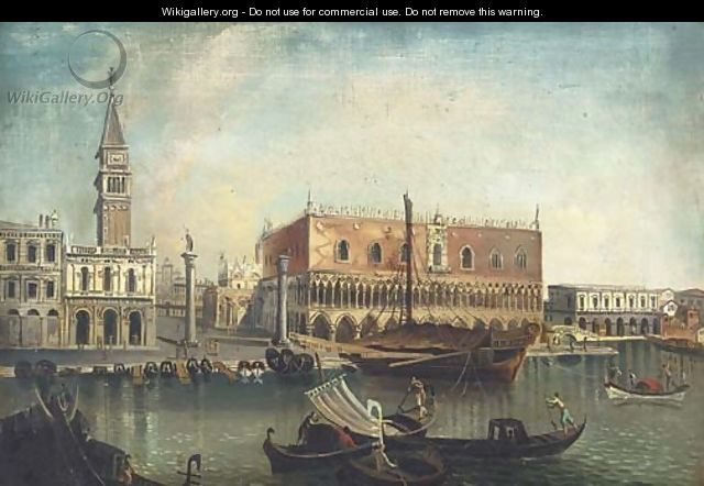 The Molo and the Piazzetta, Venice, from the Bacino - (Giovanni Antonio Canal) Canaletto