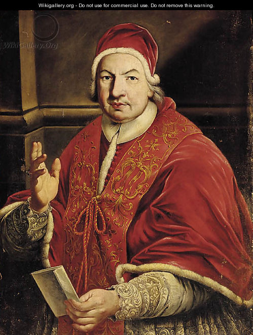 Portrait of Pope Benedetto XIV - Anton Raphael Mengs
