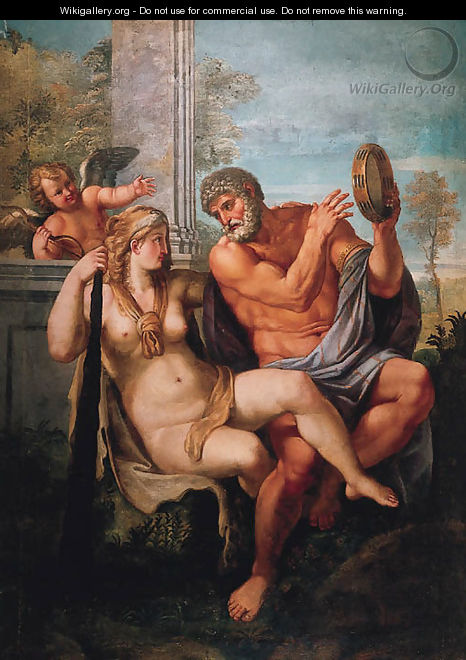Hercules and Omphale - (after) Annibale Carracci