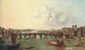 View of the Thames, with Westminster Bridge from the North on Lord Mayor's Day - (after) (Giovanni Antonio Canal) Canaletto