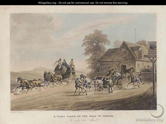 A false alarm on the road to Gretna, by R. Reeve - (after) Newhouse, Charles B.