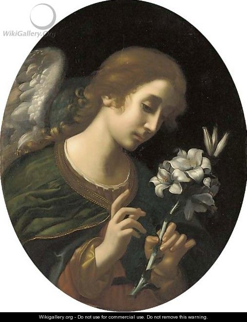 An Angel of the Annunciation - (after) Carlo Dolci