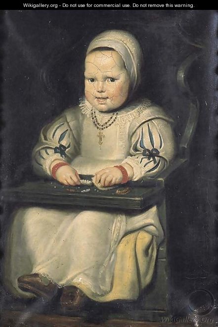 Portrait of the daughter of the artist, Susanna de Vos - (after) Cornelis De Vos
