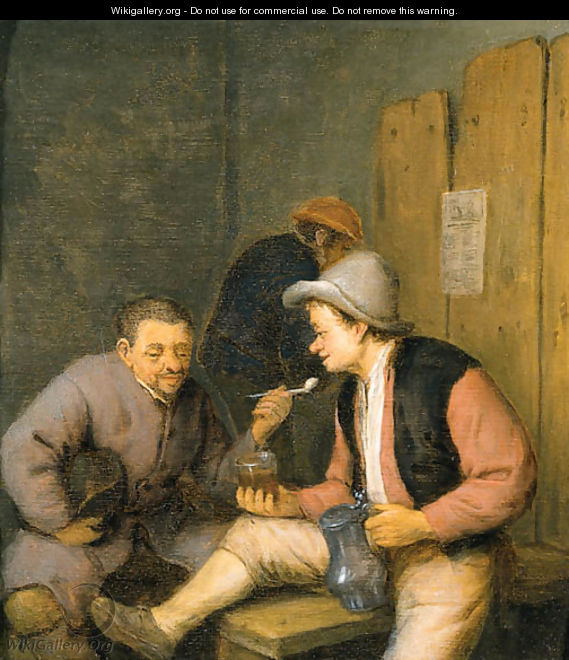 Peasants drinking - Adriaen Jansz. Van Ostade