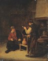 Peasants drinking in an interior - Adriaen Jansz. Van Ostade