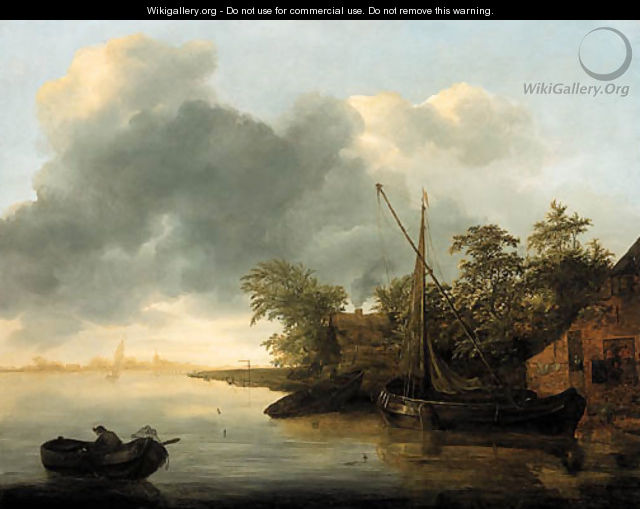 River scene - Adrian van der Cabel