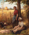 A rest from the harvest - Adrien Henri Tanoux