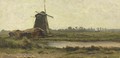 A polderlandscape at dawn - Caesar Van Everdingen