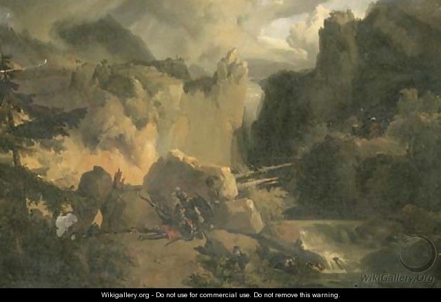 Roland and Oliver at the Battle of Roncesvalles - Achille-Etna Michallon