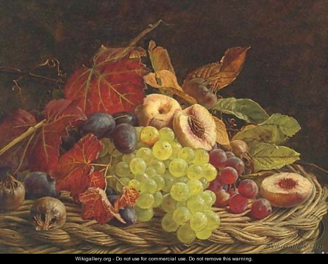 A basket of summer fruits - Adelheid Dietrich