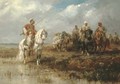 Oriental horseman - Adolf Schreyer