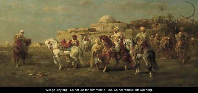 Arab Horsemen 2 - Adolf Schreyer