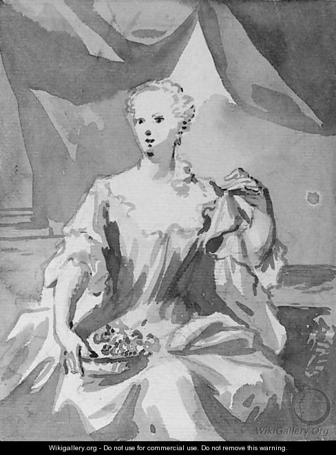 Portrait of Maria Arnoudina Gevaerts (1728-1793) - Aert Schouman
