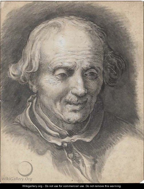 Portrait of an old man looking down - Abraham Bloemaert