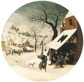The Month of January A winter landscape with The Adoration of the Magi - Abel Grimmer
