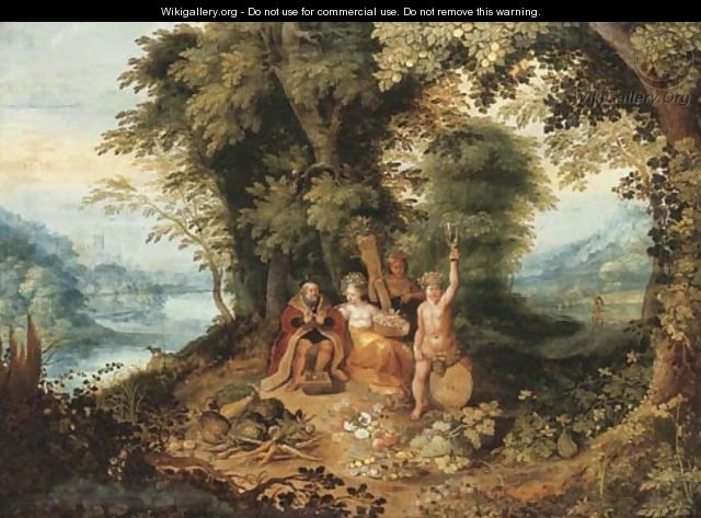 An Allegory of the Four Seasons - Abraham Govaerts
