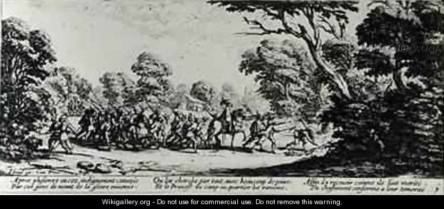 The Discovery of the Brigands - (after) Callot, Jacques