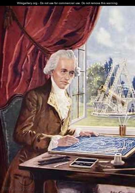 William Herschel at work at Observatory House, Slough - John Cameron