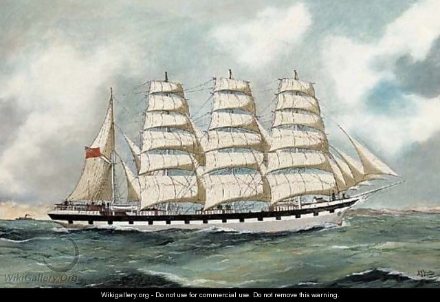The four-masted barque 