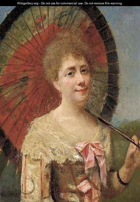 A lady with a parasol - Robert Frederick Blum