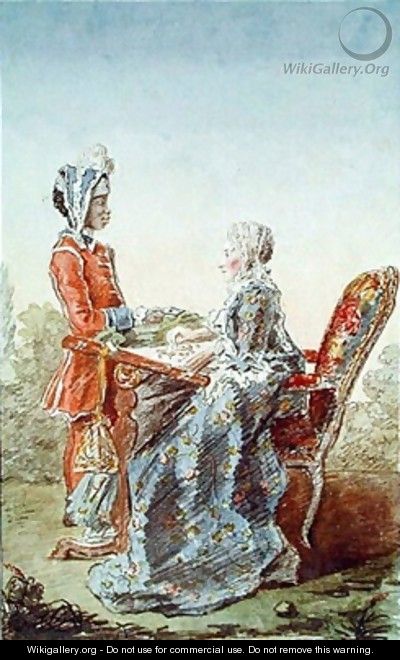 Madame de Lismore and her Servant Aza - Louis (Carrogis) de Carmontelle