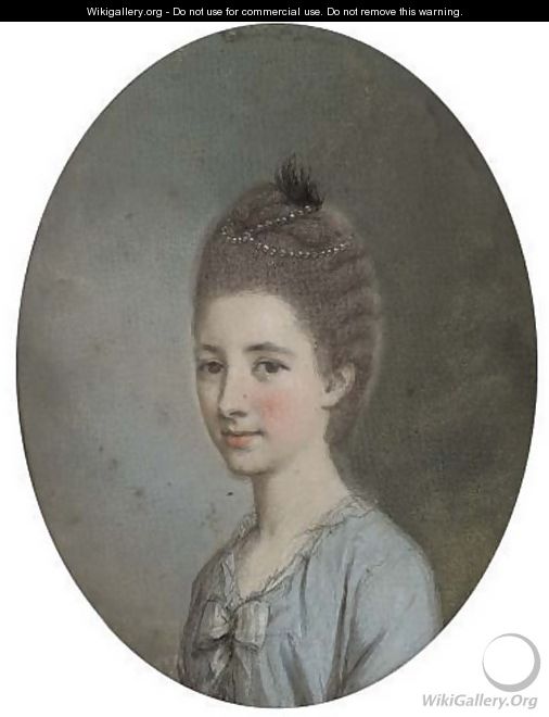 Portrait of a lady - (after) Hugh Douglas Hamilton