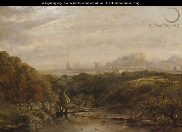 View of Edinburgh from the west - (after) Horatio McCulloch