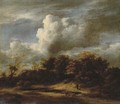 A wooded landscape with travellers walking among the dunes - (follower of) Ruisdael, Jacob I. van