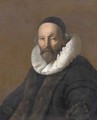 Portrait of Remonstrant minister Johannes Uytebogaert (1557-1644) - (after) Jacob Adriaensz. Backer
