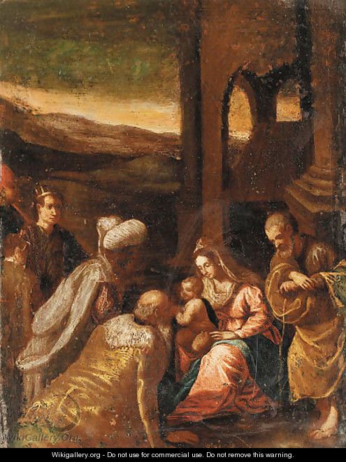 The Adoration of the Magi - (after) Jacopo Bassano (Jacopo Da Ponte)