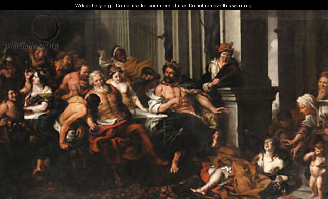 A Festival of the Gods - (after) Jacob Van Toorenvliet