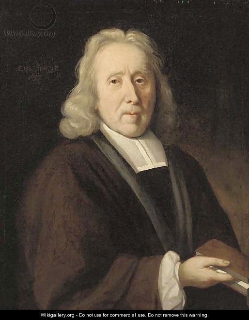 Portrait of a cleric - (after) Jacob Van Oost II