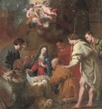The Adoration of the Shepherds - (after) Jacob Van, The Elder Oost